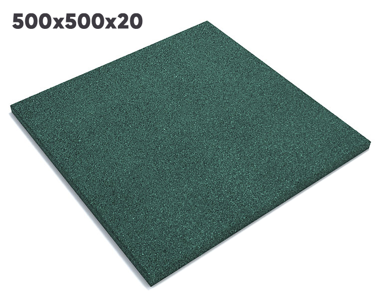 Резиновая плитка 500х500х20 мм