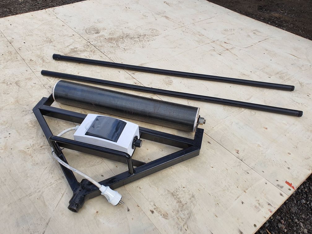 Электрический валик с подогревом для укладки покрытия